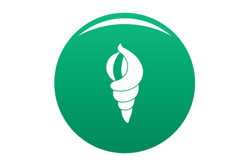 shell-as-house-icon-vector-green