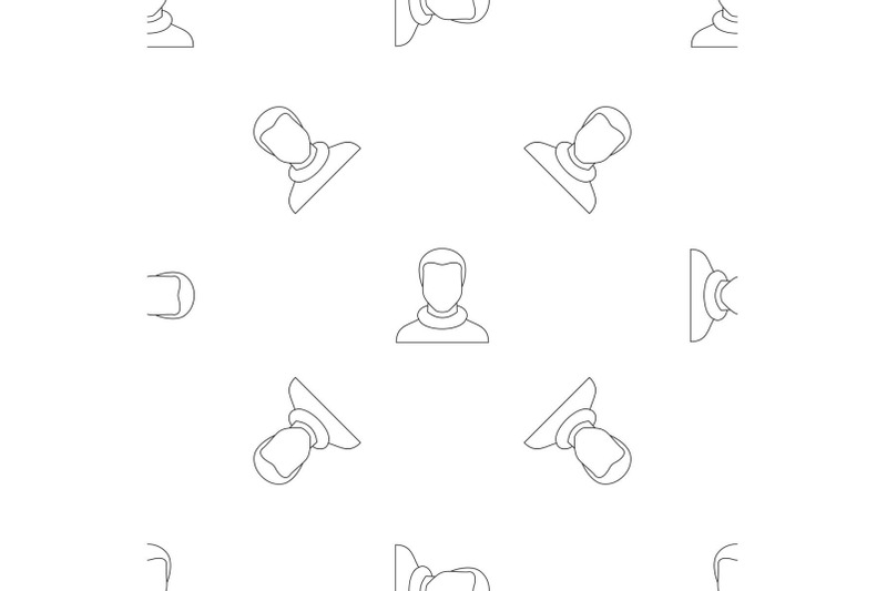 man-avatar-pattern-seamless-vector