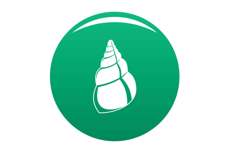 wild-shell-icon-vector-green