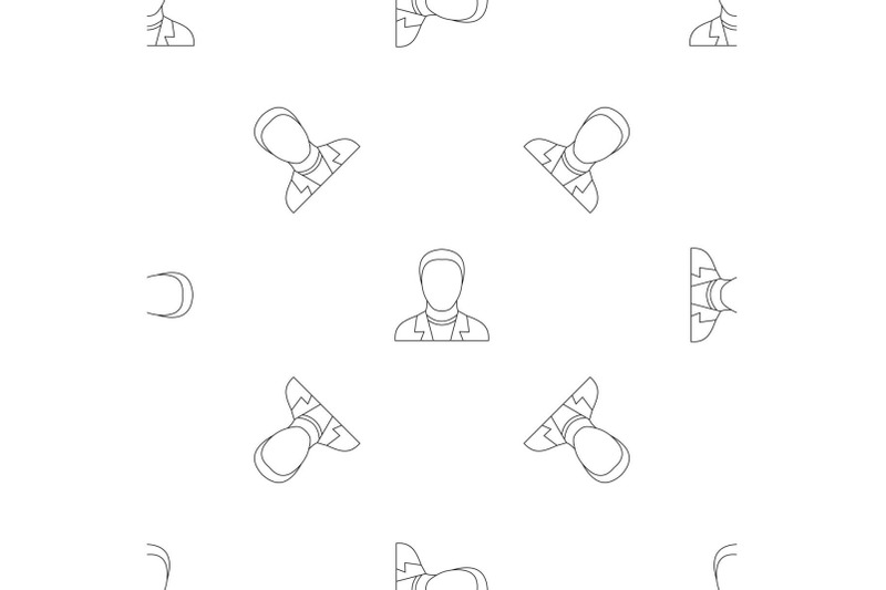 man-avatar-pattern-seamless-vector