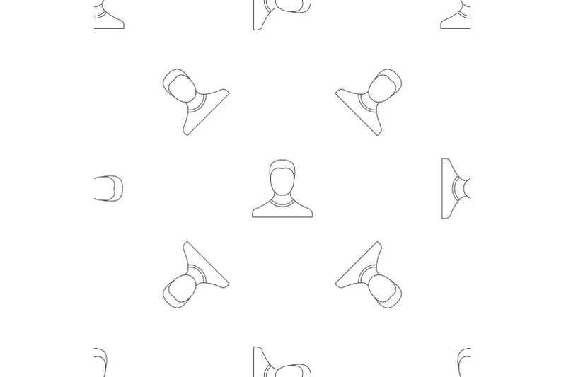 man-avatar-pattern-seamless-vector