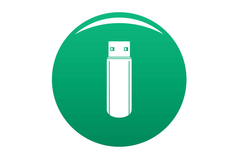 big-flash-drive-icon-vector-green