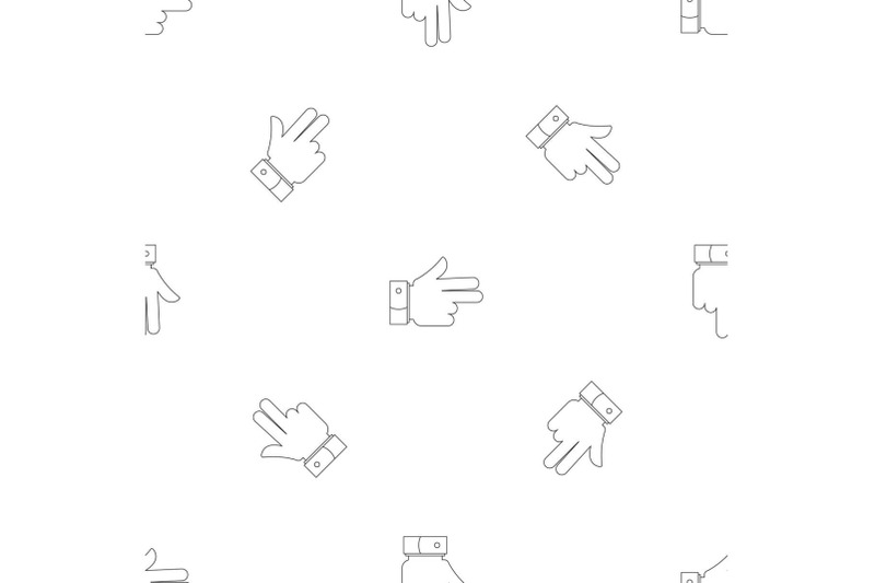 gun-gesture-pattern-seamless-vector