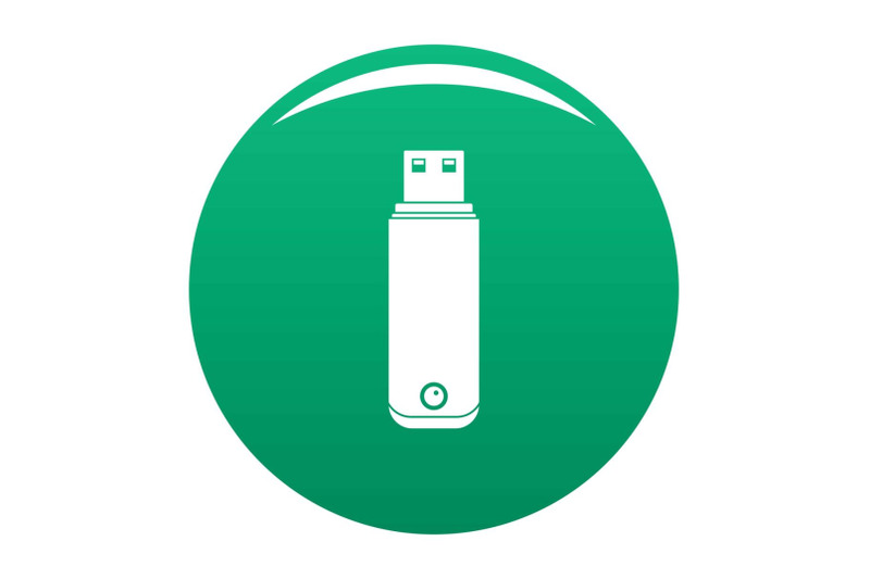 digital-flash-drive-icon-vector-green