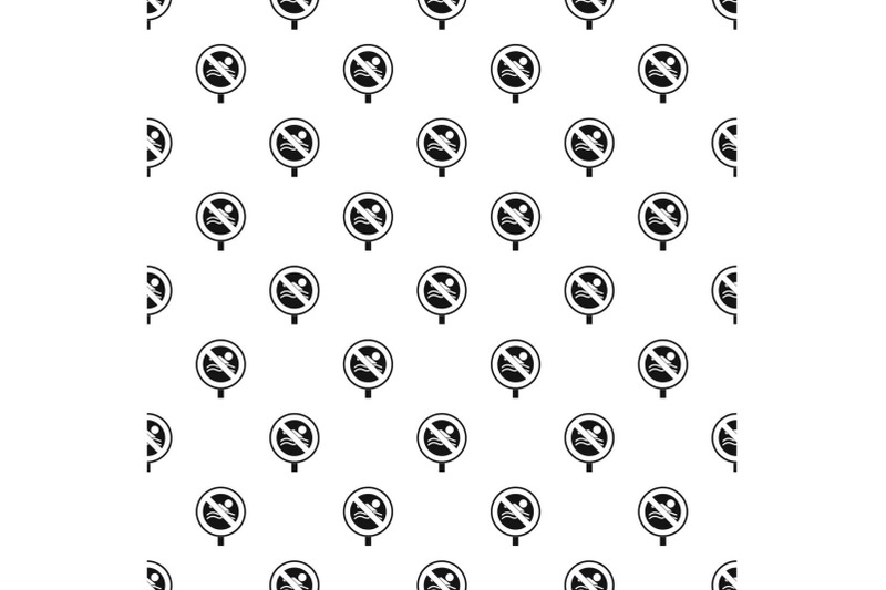 no-swimming-pattern-seamless-vector