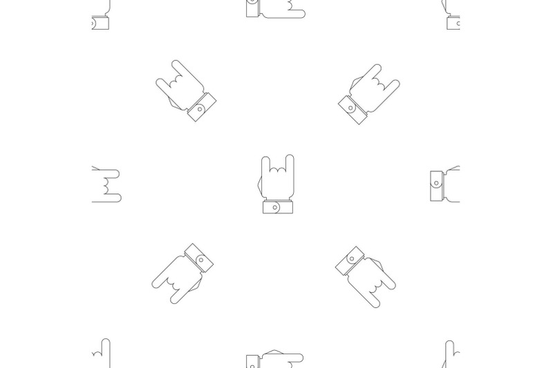 rock-music-gesture-pattern-seamless-vector