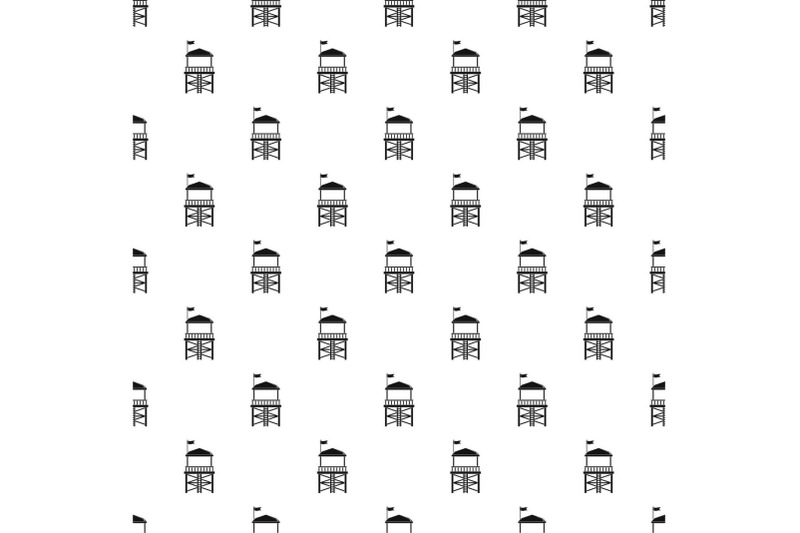 rescue-tower-pattern-seamless-vector