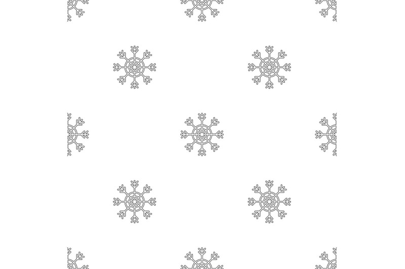 snowflake-pattern-seamless-vector