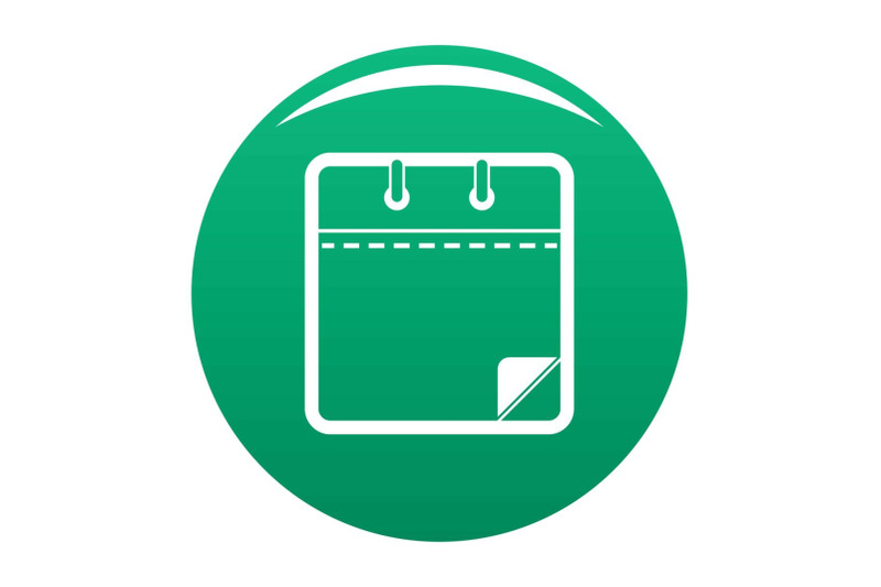 calendar-clean-icon-vector-green