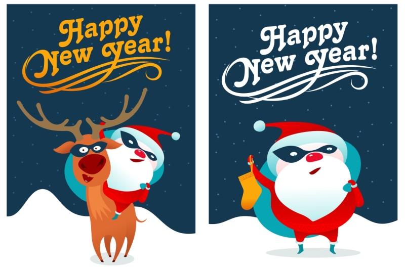 vector-illustration-on-santa-claus-masked-superhero