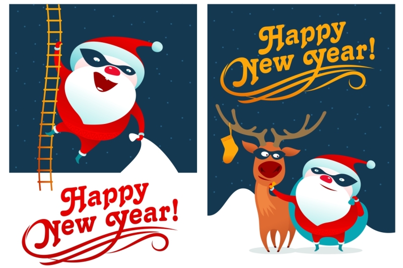 vector-illustration-on-santa-claus-masked-superhero