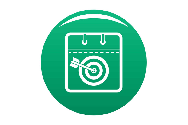 calendar-target-icon-vector-green