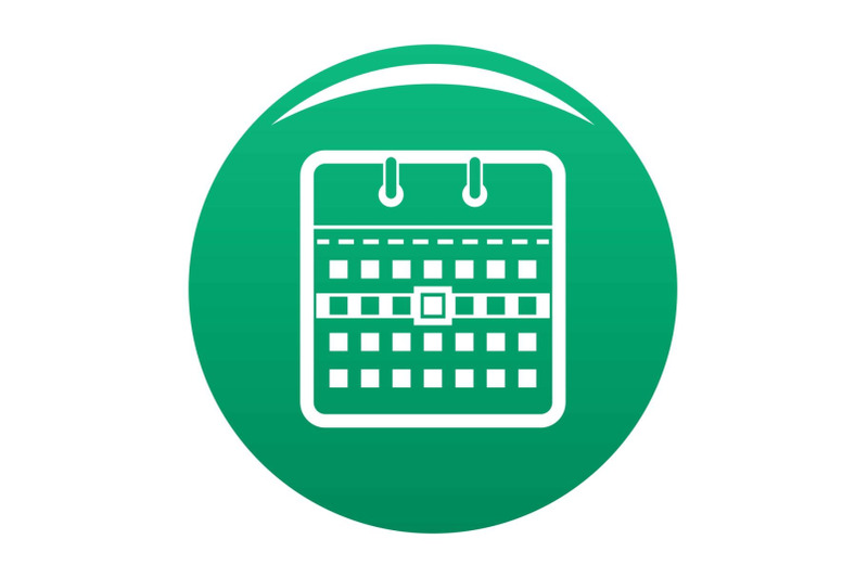 calendar-page-icon-vector-green