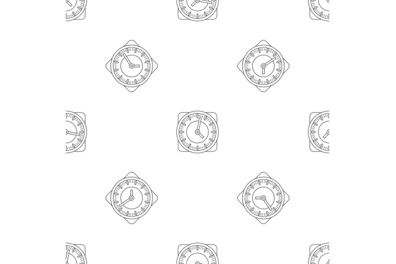 wall-clock-pattern-seamless-vector