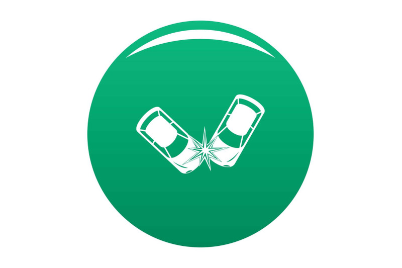 hard-collision-icon-vector-green