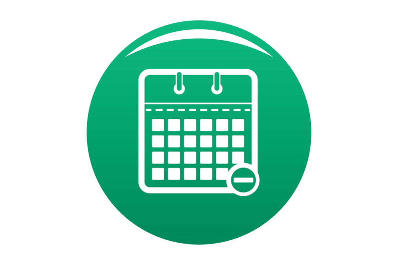 calendar-page-icon-vector-green