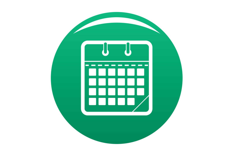 calendar-office-icon-vector-green