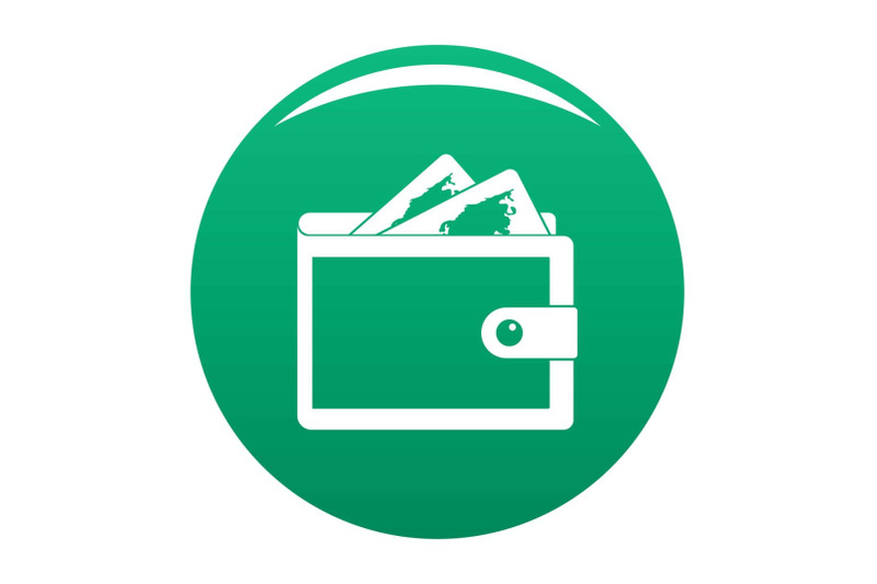 purse-icon-vector-green