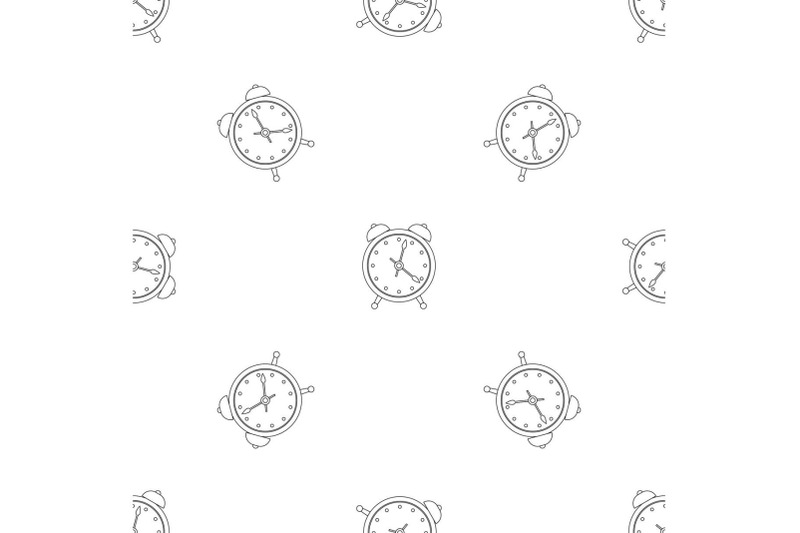 alarm-clock-pattern-seamless-vector