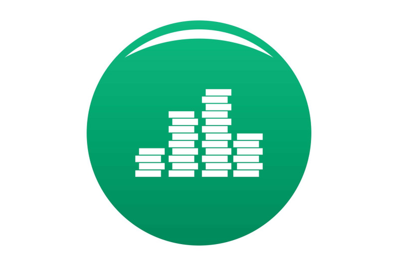 bundle-coin-icon-vector-green