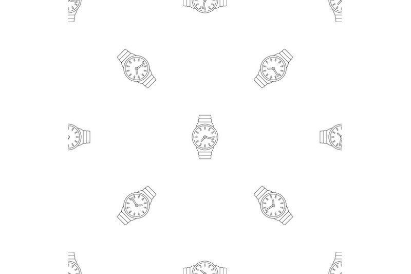 wrist-watch-pattern-seamless-vector