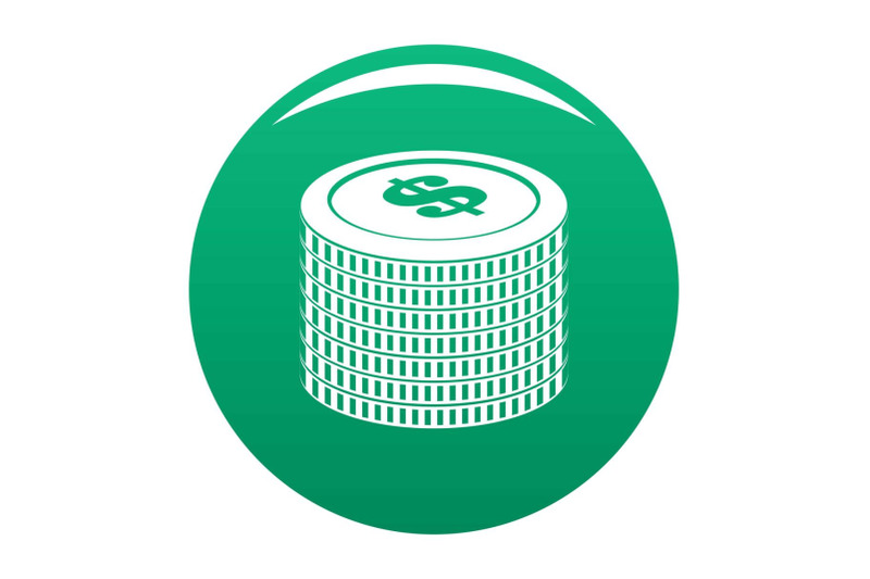 investment-coin-icon-vector-green