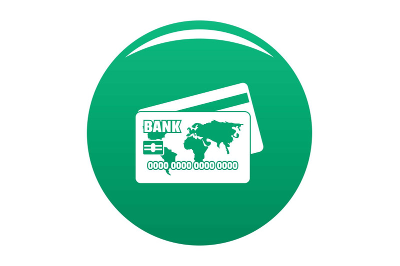 credit-card-icon-vector-green