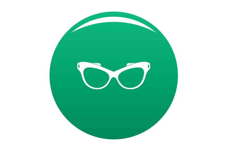 man-spectacles-icon-vector-green