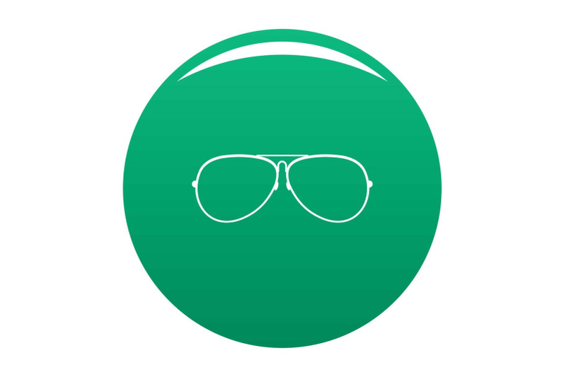 eyewear-icon-vector-green