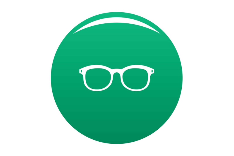 glasses-for-myopic-icon-vector-green