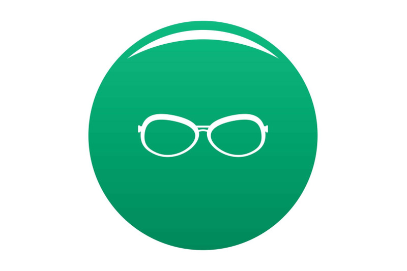 farsighted-glasses-icon-vector-green