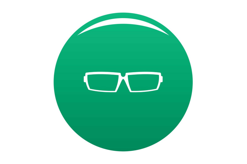 sport-eyeglasses-icon-vector-green