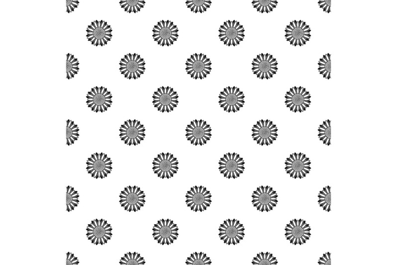 circle-of-sunflower-pattern-seamless-vector