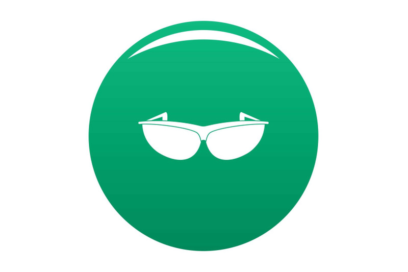sunglasses-icon-vector-green