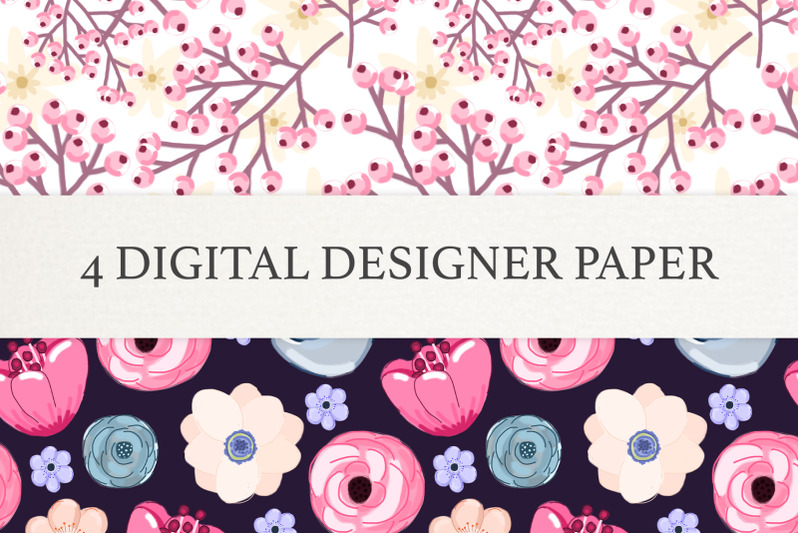 set-of-4-high-quality-digital-papers