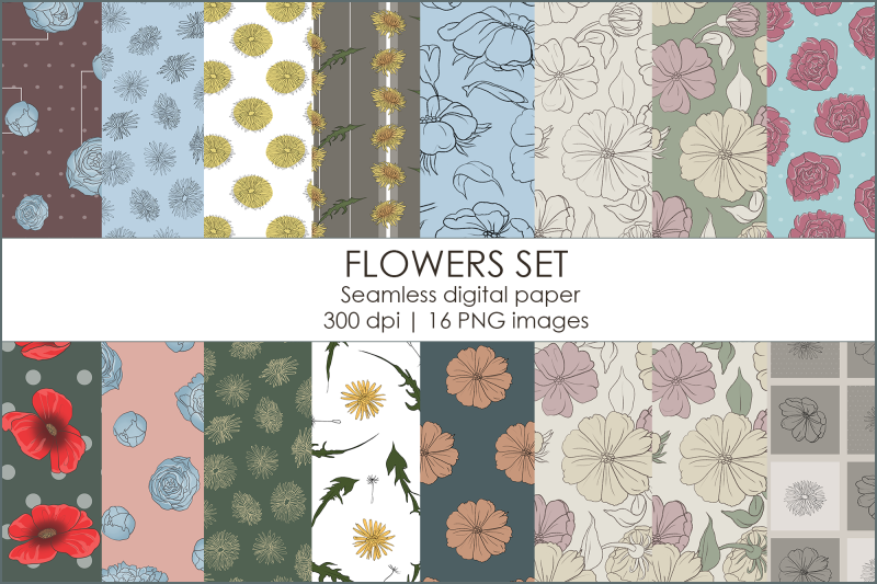 flowers-digital-papers-set-seamless-patterns-sublimation-png