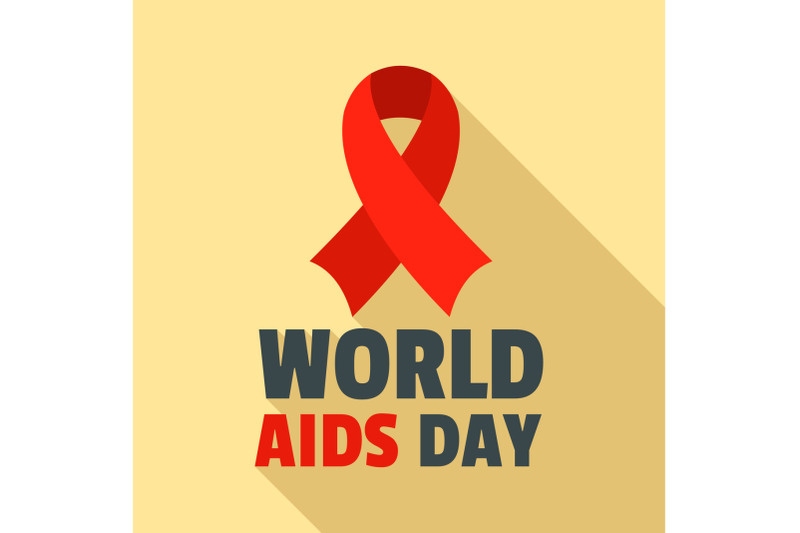 world-aids-day-disease-logo-set-flat-style