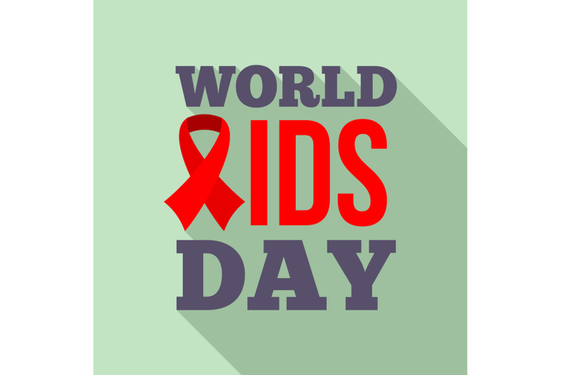 symbol-world-aids-day-logo-set-flat-style