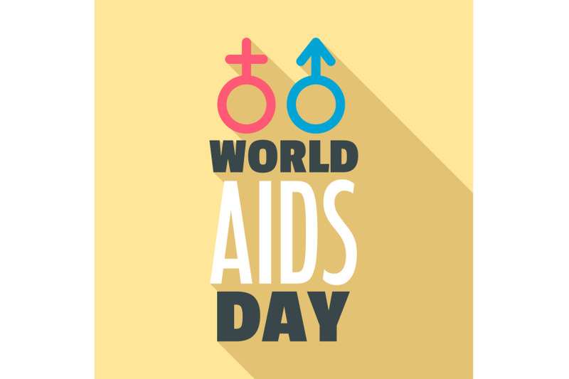 humanity-world-aids-day-logo-set-flat-style
