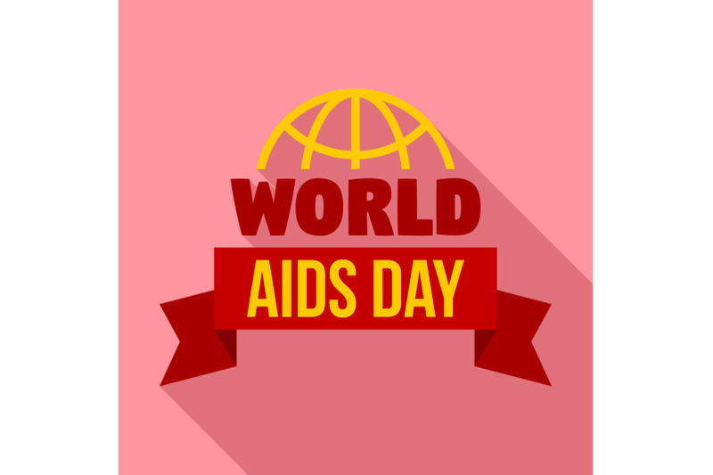 global-aids-day-logo-set-flat-style