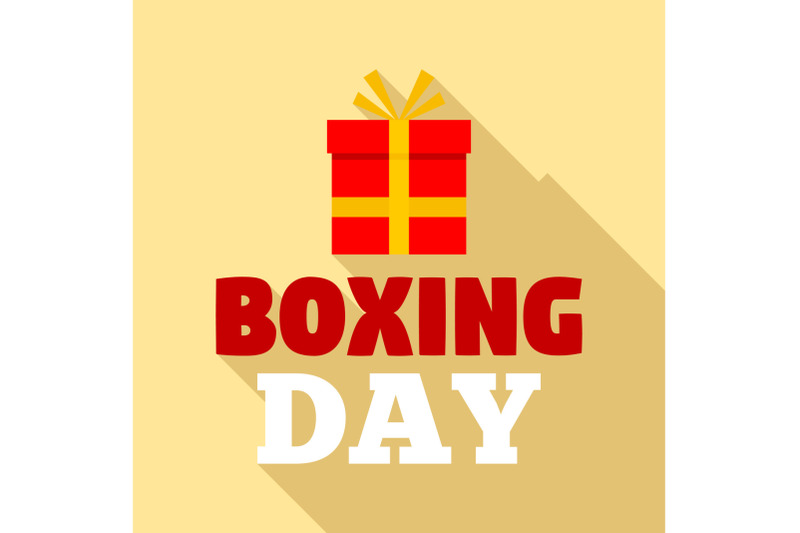 boxing-day-logo-set-flat-style