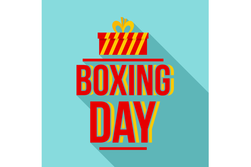 happy-boxing-day-logo-set-flat-style