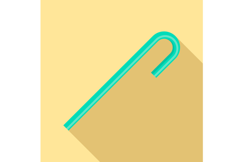mint-green-drink-straw-icon-flat-style