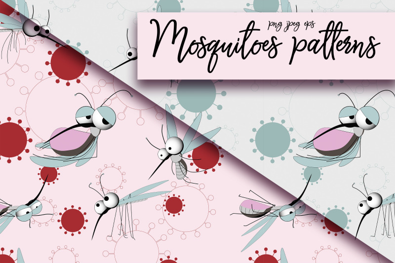 mosquitoes-seamless-patterns