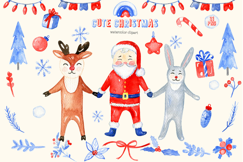 cute-christmas-watercolor-clipart