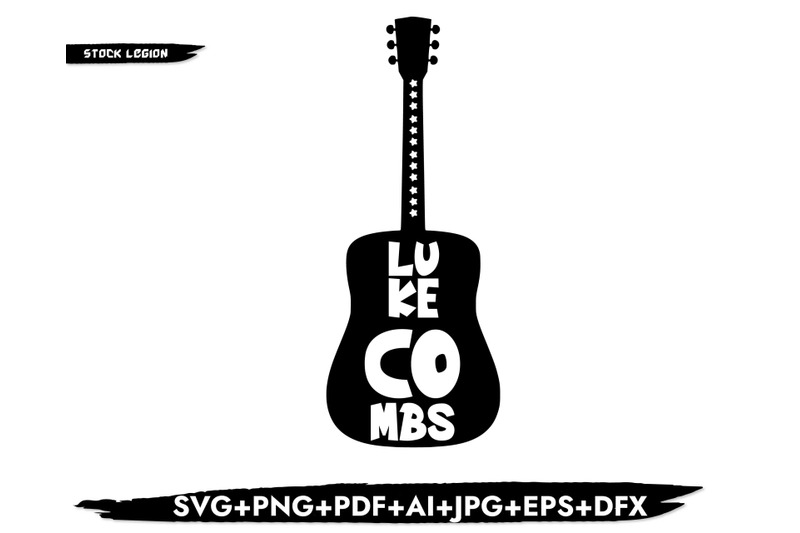luke-combs-guitar-svg