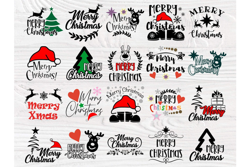 Merry Christmas SVG Bundle, Svg Files for Cricut By TonisArtStudio ...