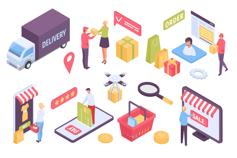 isometric-e-commerce-customers-shopping-in-online-store-and-paying-wi