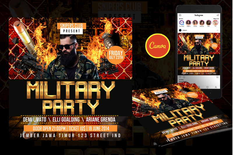 military-party-event-flyer-canva-template