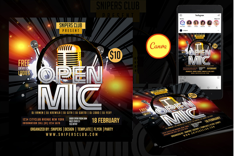 open-mic-party-event-flyer-canva-template